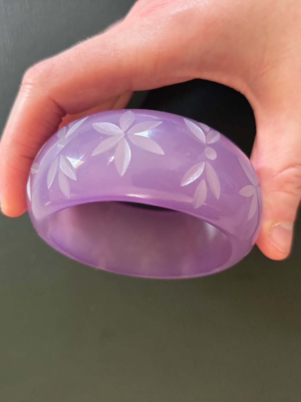 Purple Floral Bangle